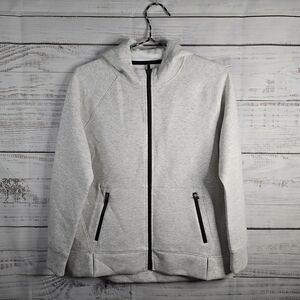 NWT DSG Heather Gray Girls Zip-up Hoodie Size 16 With Pockets